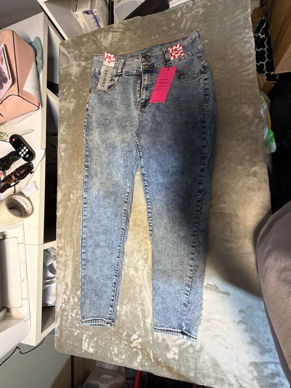 The Style Between Us Women's Skinny Jeans Medium Acid Wash Size 16 NWT